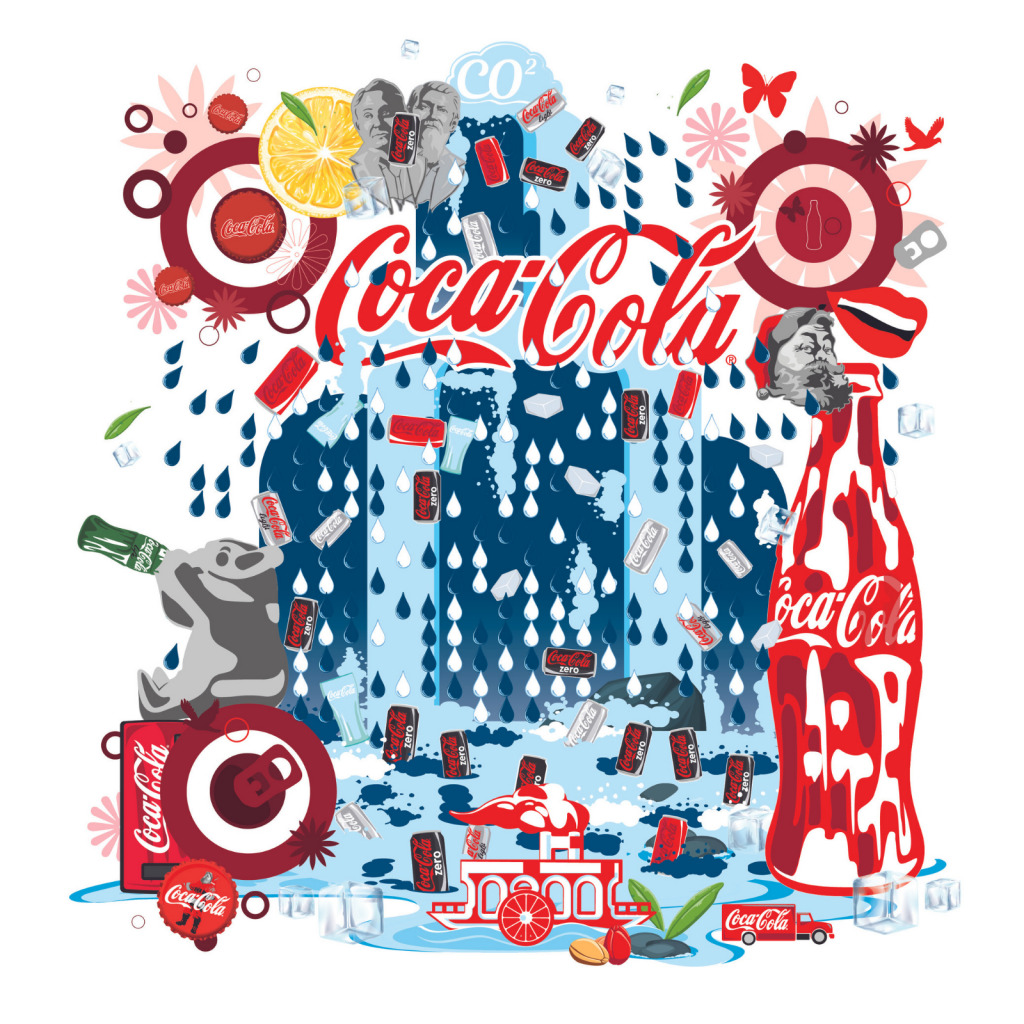 QR code artistique Coca-Cola